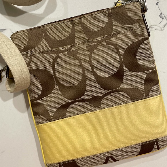 Yellow Crossbody Coach Purse - Picture 2 of 7
